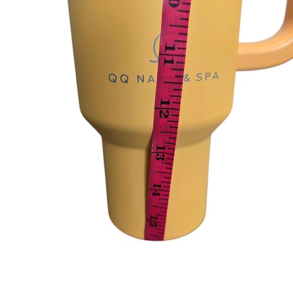 Marigold Yellow Insulated Stainless Steel Tumbler with Straw - Picture 13 of 16